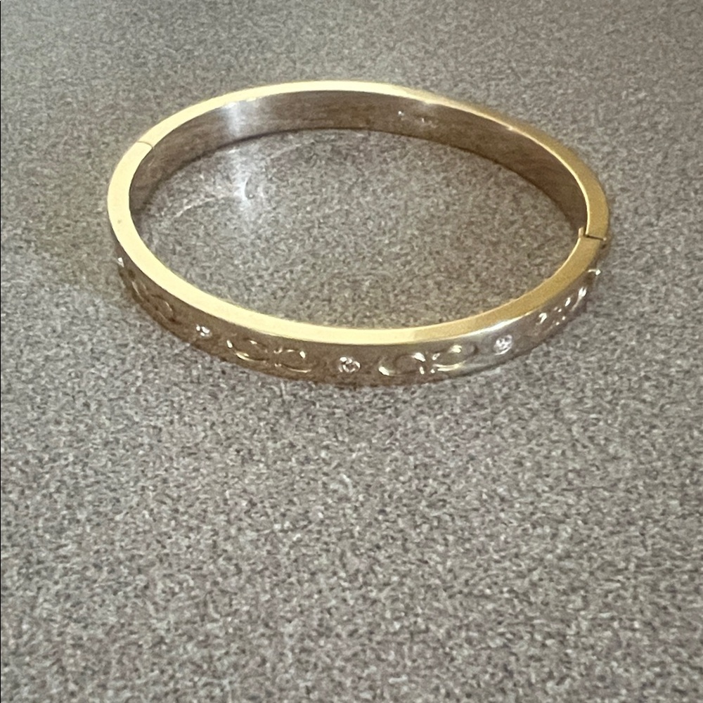 Coach Gold and Silver Bangle Bracelet